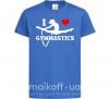 Дитяча футболка I love gymnastic Яскраво-синій фото