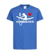 Дитяча футболка I love gymnastic Яскраво-синій фото