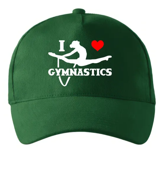 Кепка I love gymnastic Темно-зеленый фото