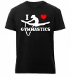 Чоловіча преміум футболка I love gymnastic Чорний Чоловіча преміум футболка I love gymnastic Чорний фото