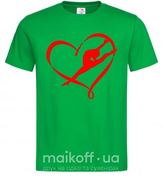 Чоловіча футболка Heart gymnastic Зелений фото