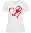 Жіноча футболка Heart gymnastic Білий фото