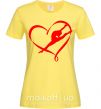 Женская футболка Heart gymnastic Лимонный фото