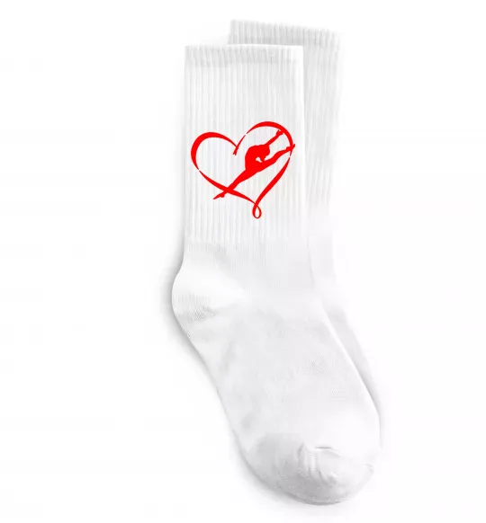 Шкарпетки Heart gymnastic Білий фото