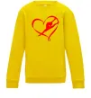 Детский Свитшот Heart gymnastic Солнечно желтый Детский Свитшот Heart gymnastic Солнечно желтый фото