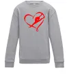 Детский Свитшот Heart gymnastic Серый меланж Детский Свитшот Heart gymnastic Серый меланж фото