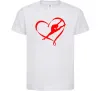 Дитяча футболка Heart gymnastic Білий фото