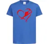 Дитяча футболка Heart gymnastic Яскраво-синій фото