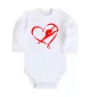 Дитячий бодік Heart gymnastic Білий фото