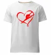Мужская премиум футболка Heart gymnastic Белый фото