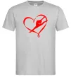 Мужская футболка Heart gymnastic Серый Мужская футболка Heart gymnastic Серый фото