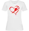 Жіноча футболка Heart gymnastic Білий Жіноча футболка Heart gymnastic Білий фото