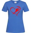 Жіноча футболка Heart gymnastic Яскраво-синій Жіноча футболка Heart gymnastic Яскраво-синій фото