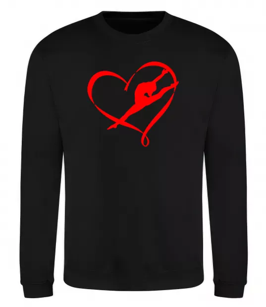 Світшот Heart gymnastic Чорний фото