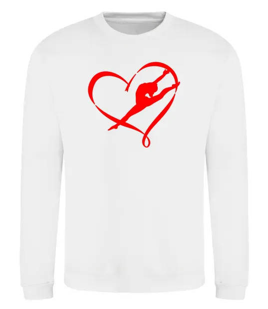 Світшот Heart gymnastic Білий фото