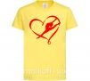 Дитяча футболка Heart gymnastic Лимонний фото