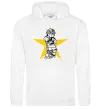 Мужская толстовка (худи) Hockey star Белый фото
