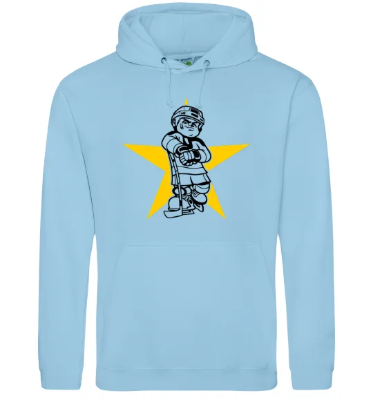 Жіноча толстовка (худі) Hockey star Блакитний фото