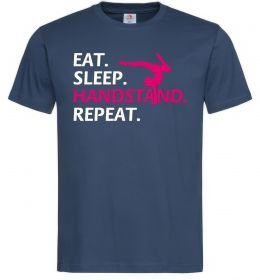 Мужская футболка Eat sleep handstand repeat
