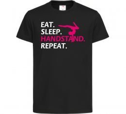 Дитяча футболка Eat sleep handstand repeat Дитяча футболка Eat sleep handstand repeat