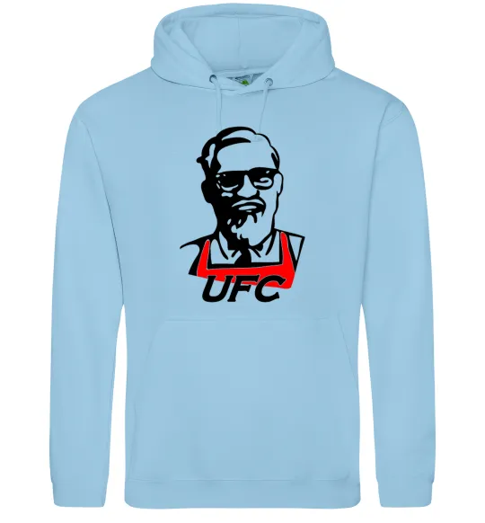 Мужская толстовка (худи) UFC Голубой фото