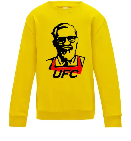 Детский Свитшот UFC Солнечно желтый фото