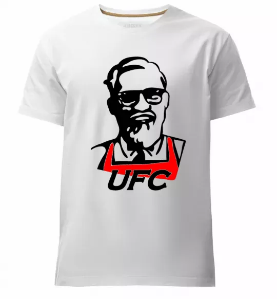 Мужская премиум футболка UFC Белый фото