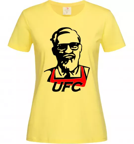 Женская футболка UFC Лимонный фото