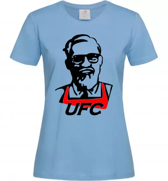 Женская футболка UFC Голубой фото
