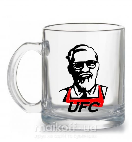 Чашка скляна UFC Прозорий фото