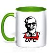 Чашка с цветной ручкой UFC Зеленый фото