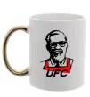 Чашка з кольоровою ручкою UFC Золото фото