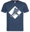 Мужская футболка Хокеїст в ромбі Темно-синий Мужская футболка Хокеїст в ромбі Темно-синий фото