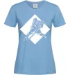 Жіноча футболка Хокеїст в ромбі Блакитний Жіноча футболка Хокеїст в ромбі Блакитний фото