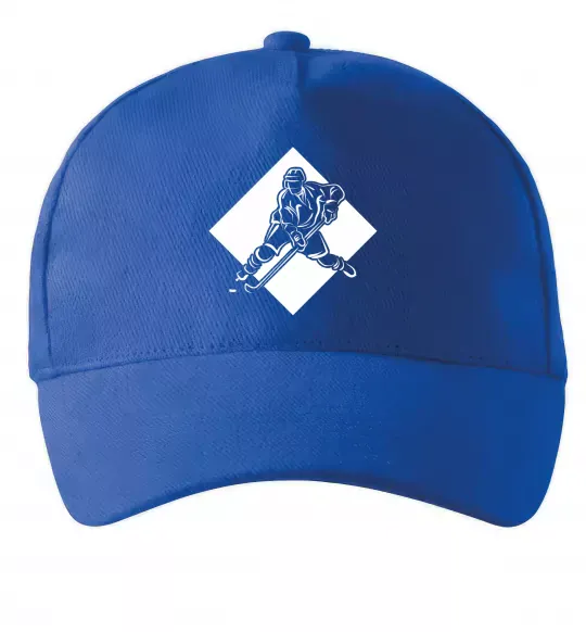 Кепка Хокеїст в ромбі Ярко-синий фото