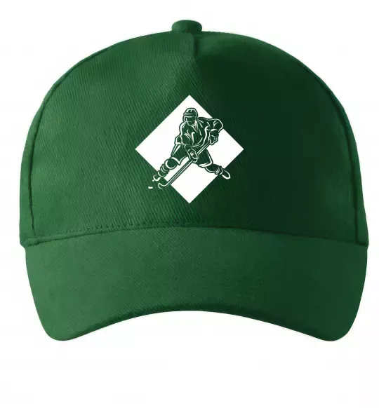 Кепка Хокеїст в ромбі Темно-зеленый фото