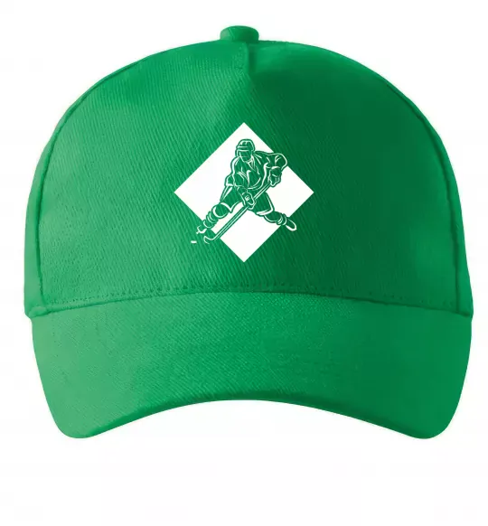 Кепка Хокеїст в ромбі Зеленый фото