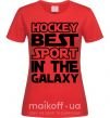 Женская футболка Hockey best sport Красный фото
