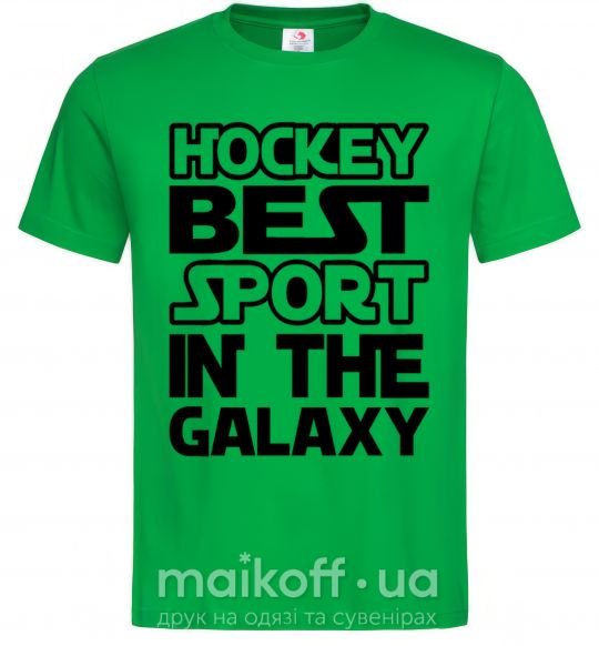 Мужская футболка Hockey best sport Зеленый фото