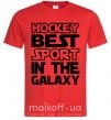 Мужская футболка Hockey best sport Красный фото