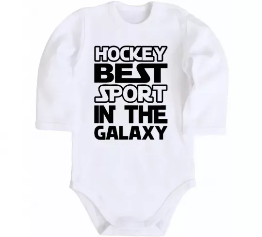 Детский боди Hockey best sport Белый фото