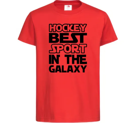 Детская футболка Hockey best sport Красный фото