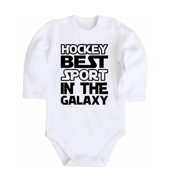 Детский боди Hockey best sport Белый фото