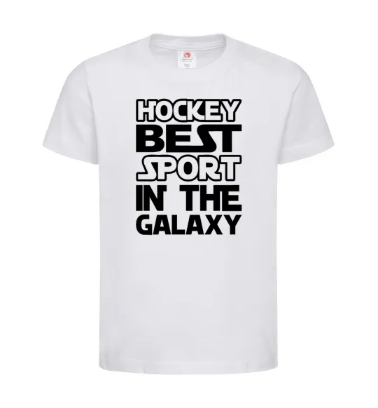 Дитяча футболка Hockey best sport Білий фото