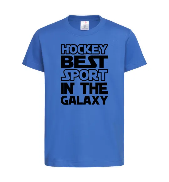 Дитяча футболка Hockey best sport Яскраво-синій фото