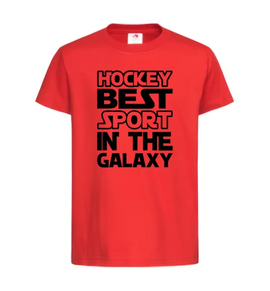 Дитяча футболка Hockey best sport Червоний фото