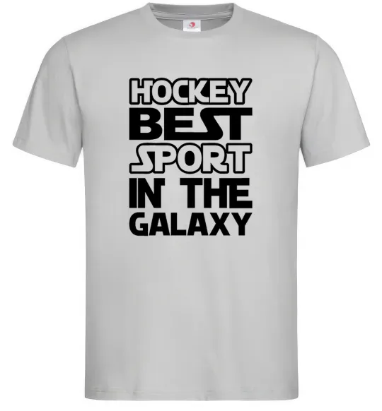 Мужская футболка Hockey best sport Серый фото