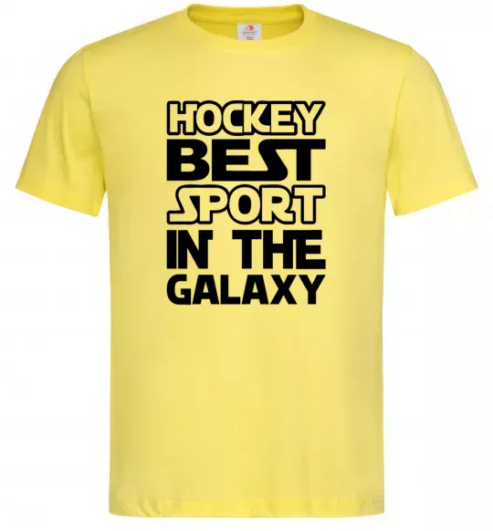 Мужская футболка Hockey best sport Лимонный фото