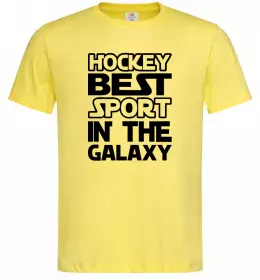 Мужская футболка Hockey best sport Лимонный фото