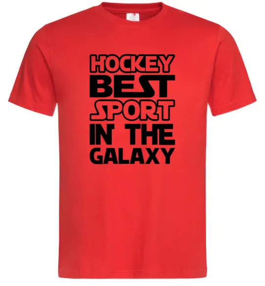 Мужская футболка Hockey best sport Красный фото